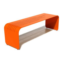 orange bench