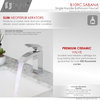 STYLISH Single Hole Bathroom Faucet, Polished Chrome