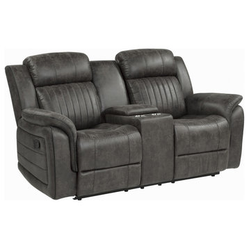 Spivey Manual Reclining Sofa Collection, Double Reclining Loveseat