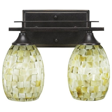 Toltec Lighting 132-DG-406 Uptowne - Two Light Bath Bar