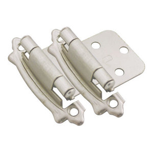 Sold in Pairs Cosmas Cabinet Hinges Flat Black Variable Overlay 17139-FB