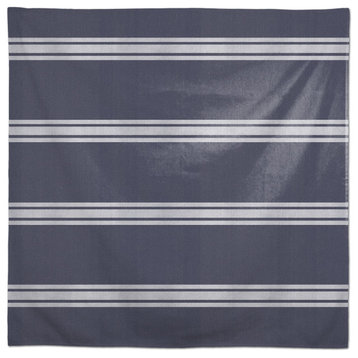 Distressed Blue Stripes 58x58 Tablecloth