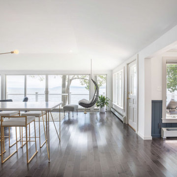 Out-dated camp becomes a stunning waterfront home - Belfast, Maine