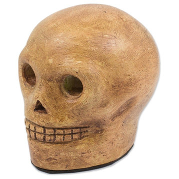 Maya Skull Legend Marble Dust Figurine