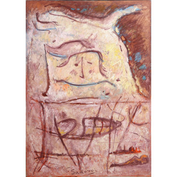 Vasiliy Sadovoi "Resting Horse" Oil Painting
