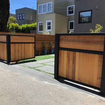 Steel and Cedar Custom Auto Gate
