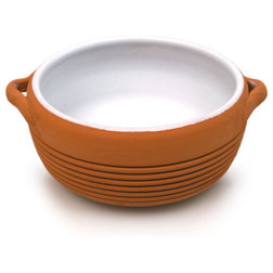 Contemporary Dining Bowls Rustic Terra-Cotta French Onion Soup Bowls, Set of 6