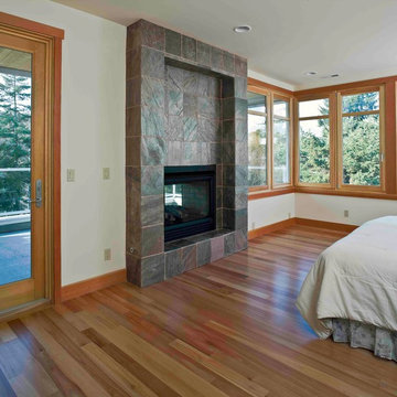 Rambler Redeemed -  Master Bedroom Fireplace