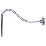 Millennium - Millennium RGN23-AL Goose Neck, Aluminum Finish - From the R Series Collection, this gooseneck accessory can be purchased as separately. It is used for wall mounting (R Series Collection) RLM Shades. This accessory is weather resistant for harsh environments. It can be mounted with different size shades.