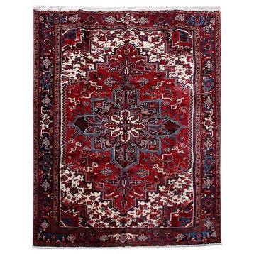Consigned, Persian Rug, 8'x10', Handmade Wool Heriz