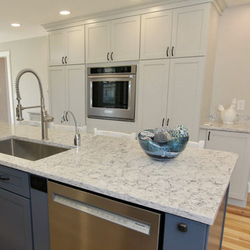 Jarrettsville Kitchen with Hidden Pantry & Blue Island
