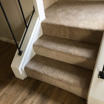 Luxury Vinyl Plank, Carpet, Baseboards and Cedar Closet