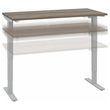 Move 40 Series 60W x 30D Adjustable Desk in Modern Hickory - Engineered Wood