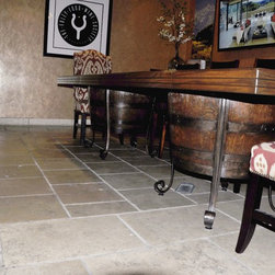 Arvizu Contracting - wine barrel table - Dining Tables