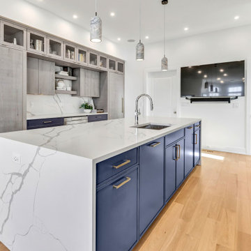 Euro Sawn Oak Contemporary Kitchen