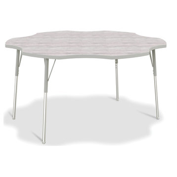 Berries 6-Leaf Activity Table - A-height - Driftwood Gray/Gray/Gray