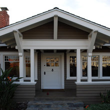 exterior wood painted white