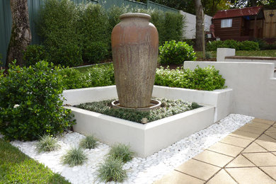 Design ideas for a contemporary backyard garden in Other.