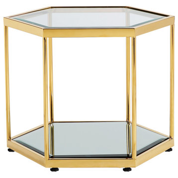 Mitchell End Table Gold