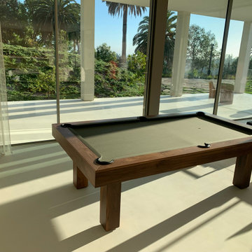 Palm Trees And Pool Table, A West Coast Game Room