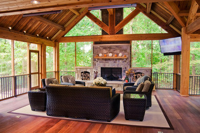 Mountain style porch idea in DC Metro