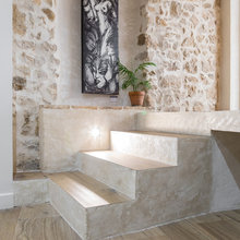 stucco texture on stairs
