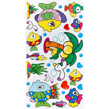 Cartoon Fish-1 - Wall Decals Stickers Appliques Home Decor