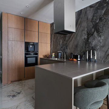 Apartment with Peculiar Kitchen, Mayak Minska Housing Complex