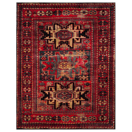 Safavieh Vintage Hamadan Collection, VTH213 Rug, Red/Multi, 9'x12'