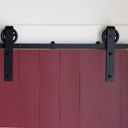 Large Spoked Strap Hardware Kit - Barn Door Hardware