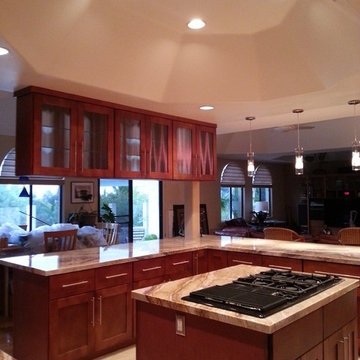 Bonita - mocha rope custom kitchen
