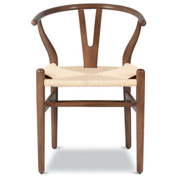 Poly and Bark Weave Chair, Walnut