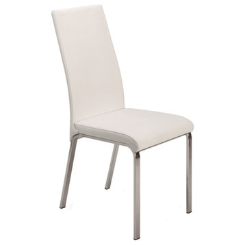 Casabianca Home Loto Italian Leather Dining Chair