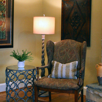 Traditional Birmingham Home Living and Dining Room