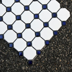 Octagon with Cobalt Blue Dots - Products