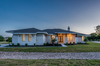 Example of a minimalist exterior home design in Austin