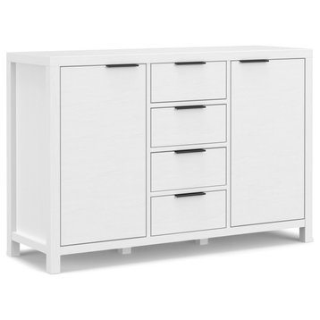 Hollander Solid Wood Sideboard Buffet, White