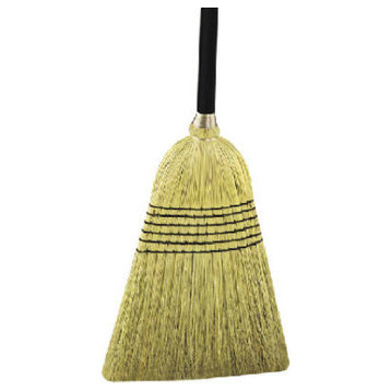 Quickie® 931-6 Heavy-Duty Natural Fiber Broom with Metal handle