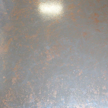 Epoxy floor with Metallic copper accdents