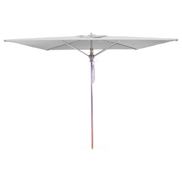 Phat Tommy 8 ft Square Aluminum umbrella with Sunbrella Fabric, Canvas