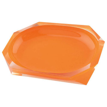 Sparkles Home Faceted Soap Dish - Orange