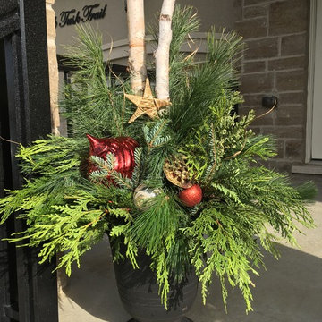 Assorted Outdoor Christmas Arrangements
