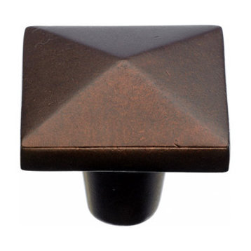Aspen Square Knob 1 1/2" - Mahogany Bronze