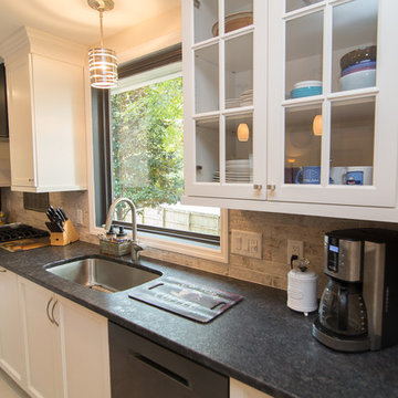 A New Open Plan Modern Kitchen and Living Room