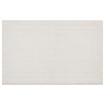 Mohawk Home - Mohawk Home Diplomat Knitted Bath Rug, White, 2' x 3' 4" - Refresh the bath spaces around your home with this essential bath collection featuring a stylish classic bordered design. Fit for a spa, these plush bath rugs offer everyday durability, sumptuous softness, and exquisite style in a variety of versatile sizes and colors to bring any bath space to life. Designed to hold up under heavy wear and tear, these resilient bath rugs offer advanced soil, stain, fade, and skid protection - the perfect choice for high-traffic areas.