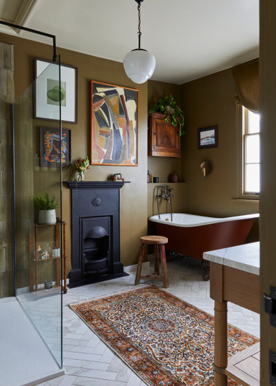 Transitional Bathroom by Emilie Fournet Interiors