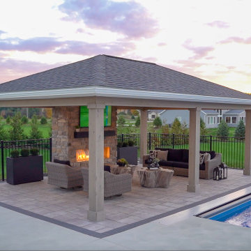 Wadsworth Structure, Fireplace, Outdoor Kitchen and Patio Project