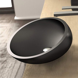 Modern Small Bathroom Sink Matte Black - Bathroom Sinks