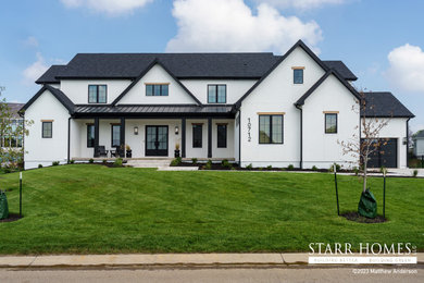 Example of a minimalist exterior home design in Kansas City