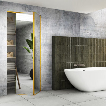 Trim Line Bi-Fold in Satin Gold